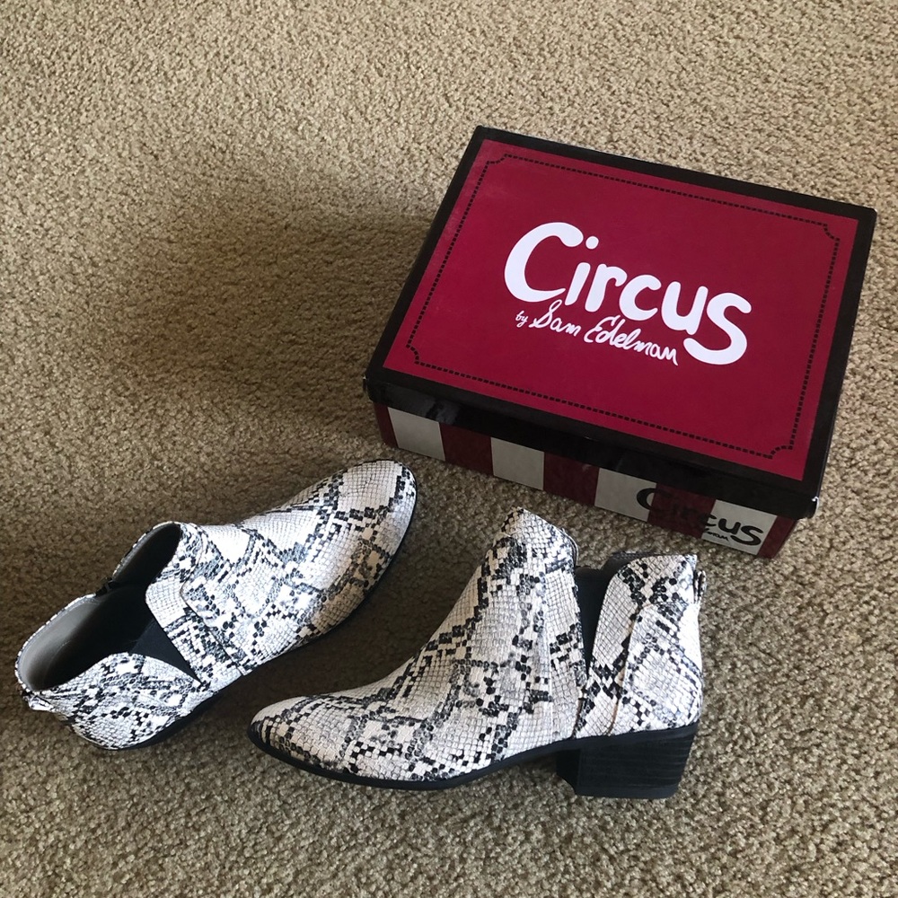 New Snakeskin Booties